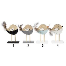 Ptáček dřevo 12cm mix