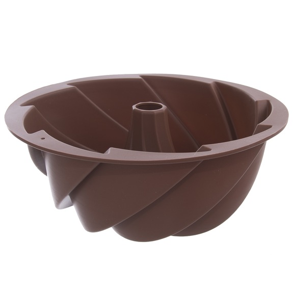 Forma silikon bábovka flower pr. 23,5 cm hnědá