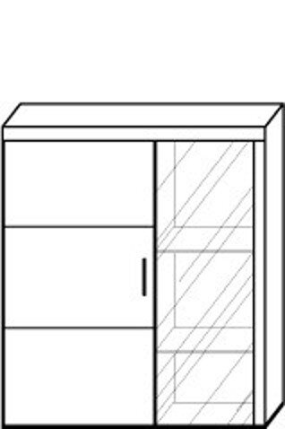 Závěsná vitrína Falco Samir R4