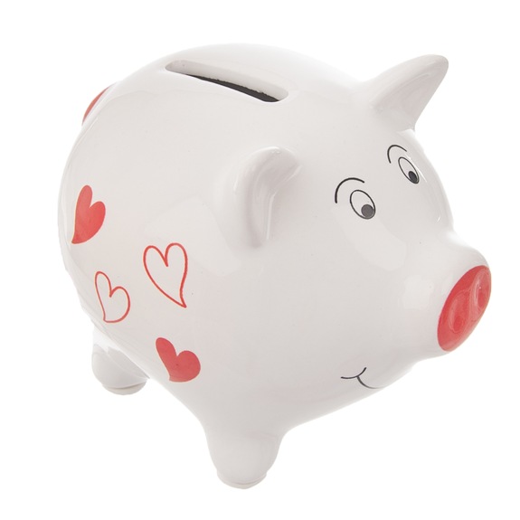Pokladnička ker. prasátko SRDCE