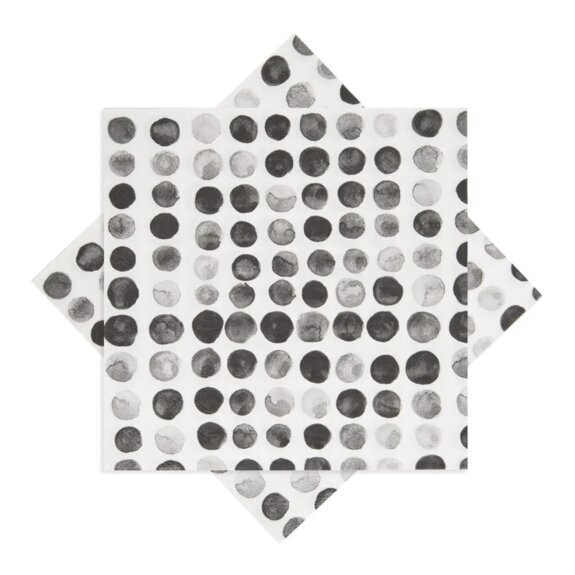 Ubrousek papír puntíky 20 ks 33x33 cm