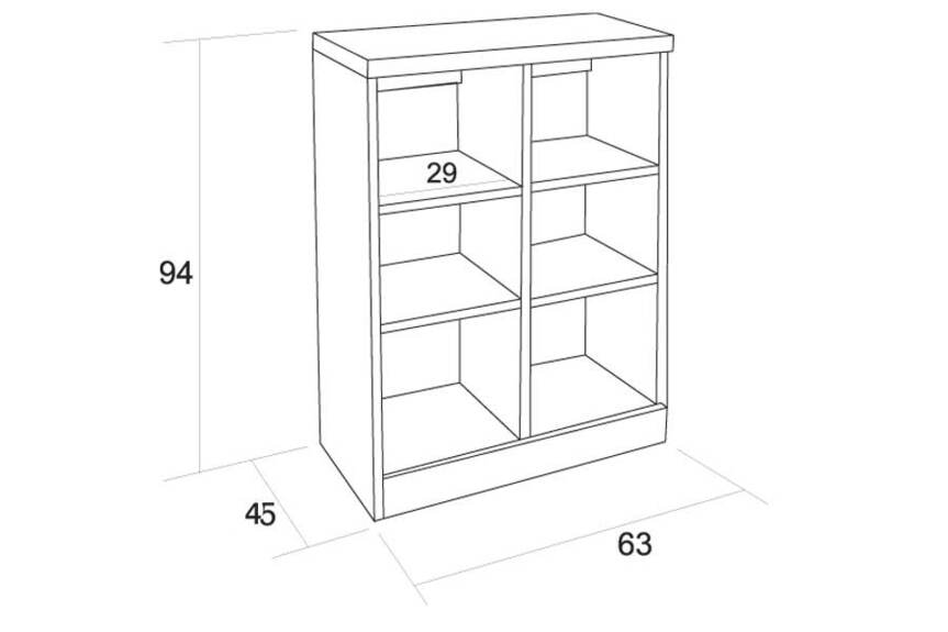 Regál policový CASPER