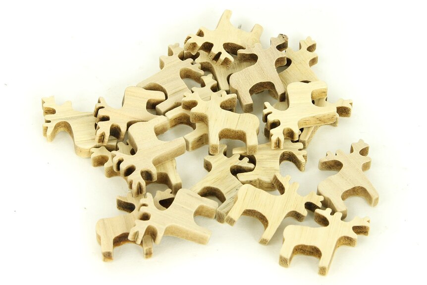 Sob DV2922 dřevěná dekorace, 20 kusů v balení