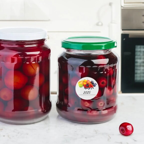 Samolepky na dózy ovoce prázdné 36 CZ, SK