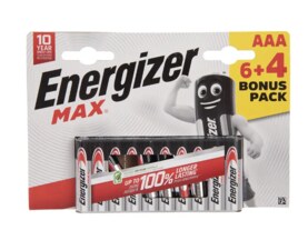 Baterie alk. mikrotužka Energizer AAA 1,5 V 10 ks