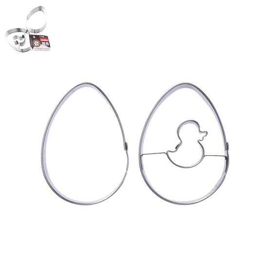 Vykrajovačka nerez/střed vajíčko sada 2 ks