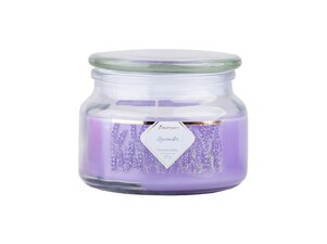 Emocio Sklo 100x79 mm se skleněným víčkem Lavender vonná svíčka
