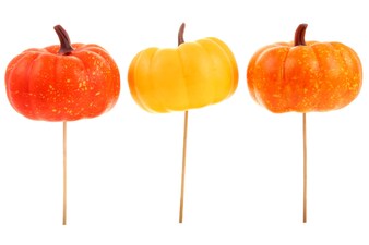 Dýně  KN5158 - zápich,umělá dekorace, mix 6 kusů v sáčku,