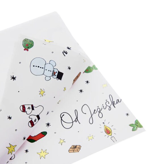 Papír balicí Od Ježíška 100x70 cm 2 ks CZ, SK, náhr. 842353 a 842357