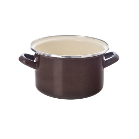 Hrnec smalt BROWN Lem 2 l