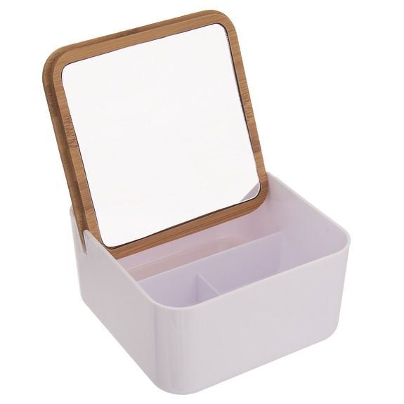 Dóza UH/bambus kosmetická+zrcadlo WHITNEY