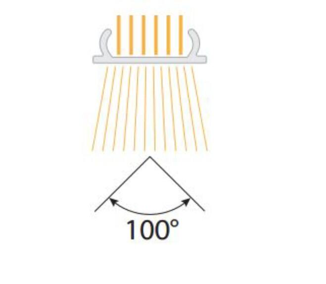 Difusor WIRELI - EDGE A a B OPAL 100° (metráž)