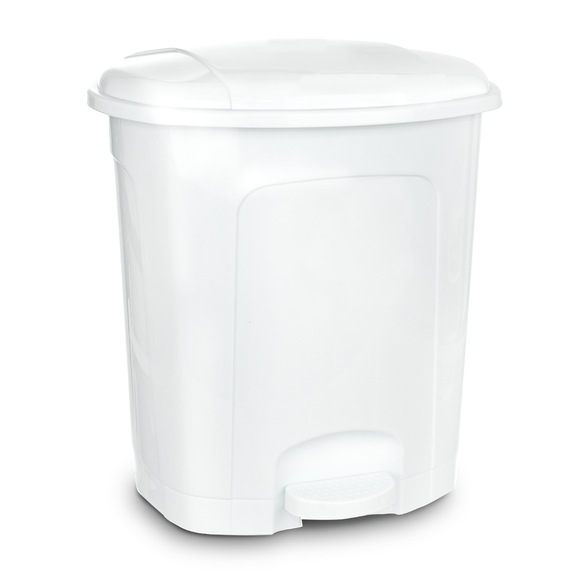 Koš odp. UH s pedálem 21 l bílá