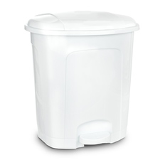 Koš odp. UH s pedálem 21 l bílá