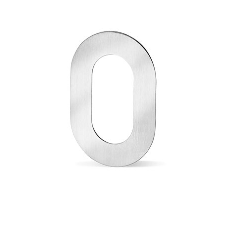 Domovní číslo "0" nerez 120mm