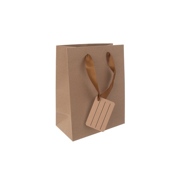 Taška papír dárková NATURE 14x7x18 cm