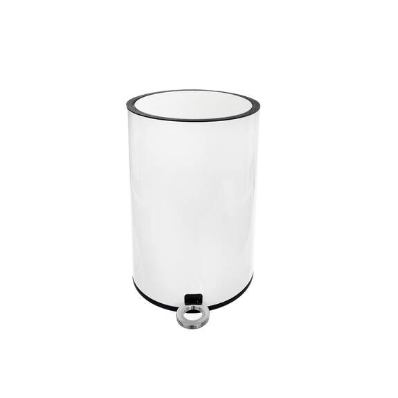 Koš odp. kov/UH s pedálem WHITE 3 l
