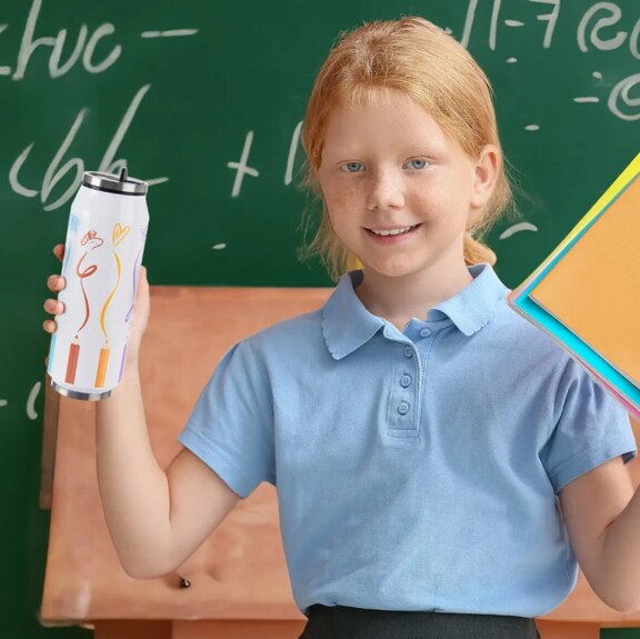 Termoska-plechovka nerez 0,5 l pastelky