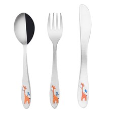 Příbory nerez dětské ŽIRAFA 3 ks