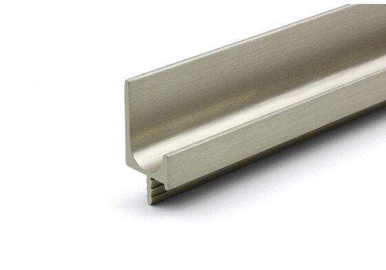 TULIP Narážecí úchytový profil Juvio 347mm imitace nerezi