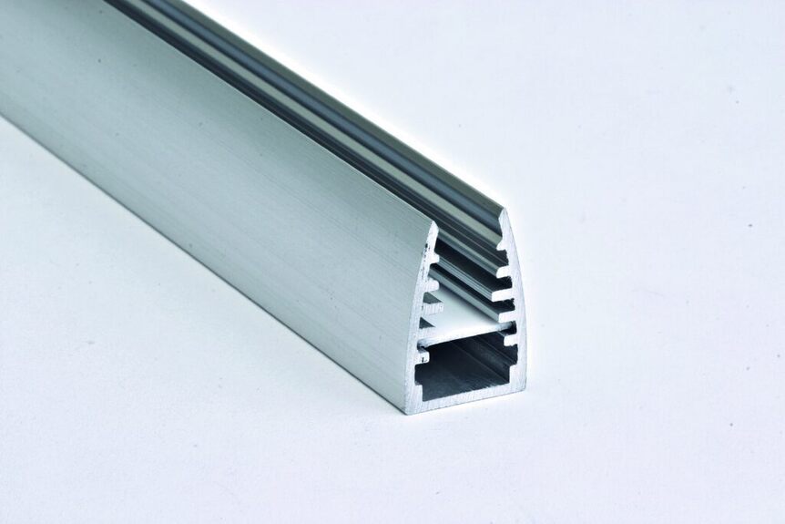 Profil WIRELI09 MIKRO na sklo 6mm hliník anoda 2m  (metráž)