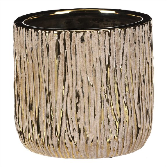 Obal keramický - kulatý tvar, vel. "L", barva zlatá