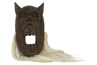 Maska s vlasy CT27 dřevěná