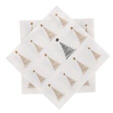 Ubrousek papír STROMEK 20 ks 33x33 cm zlatá