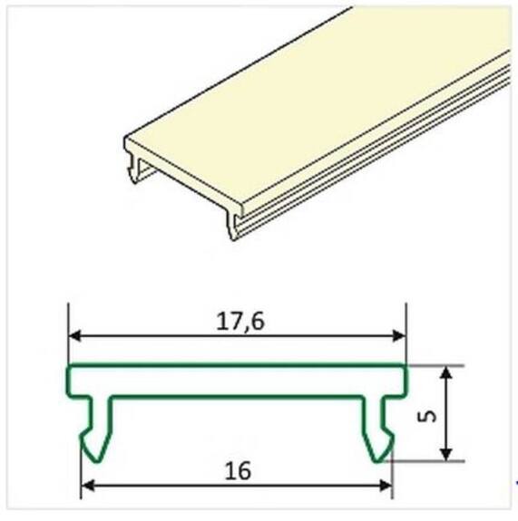 Difuzor WIRELI F KLIP OPÁL, 2m (metráž)