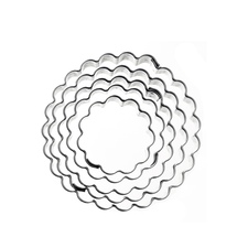 Vykrajovačka nerez kolečko vlnky sada 5 ks