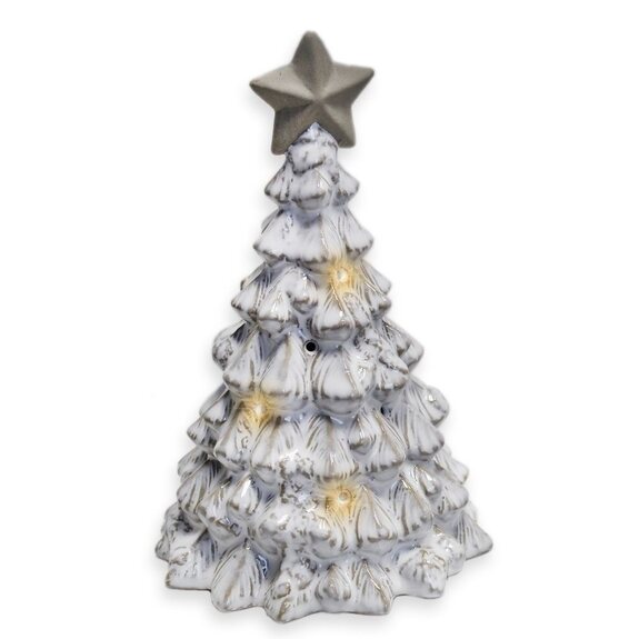 Stromek porcelán LED V17cm béžová