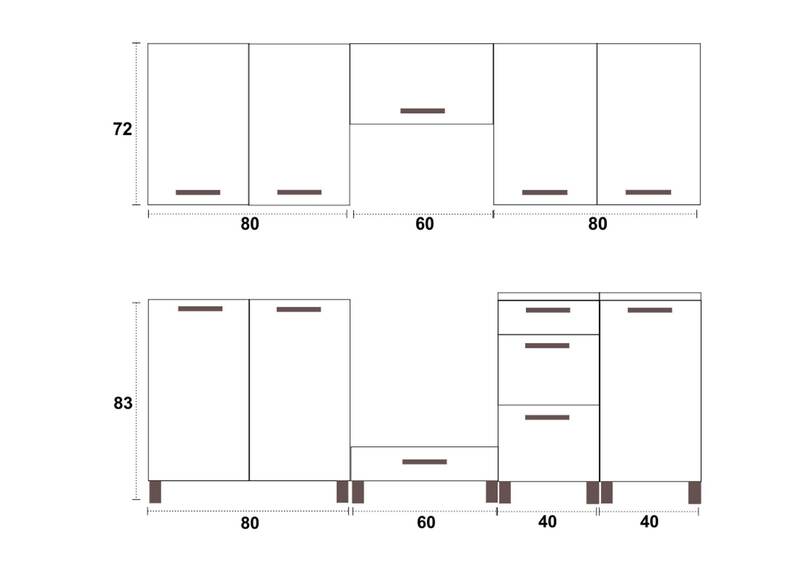 Kuchyňská linka Falco Dalliance KRF 220