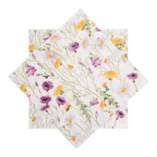 Ubrousek papír jarní květy 20 ks 33x33 cm fialová