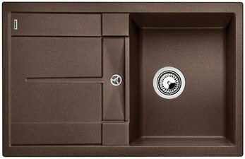 Dřez s odkapem BLANCO Metra bez excentru Silgranit PuraDur