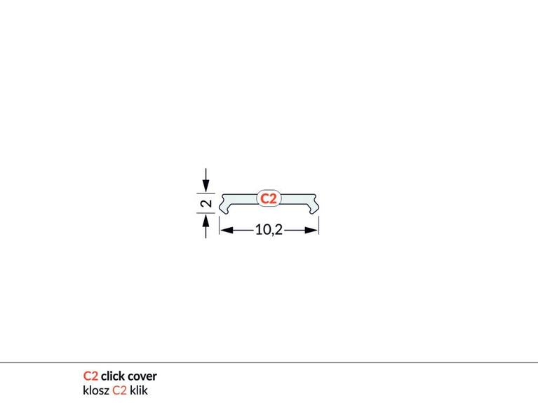 Difuzor WIRELI C2 KLIP ČERNÝ, 2m (metráž)