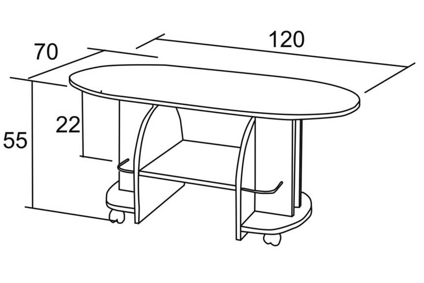 Konferenční stůl Vít 70×120
