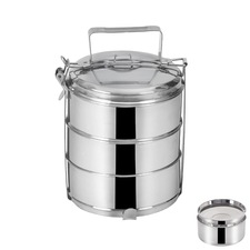 Jídlonosič nerez+víka 3x1,3 l, pr. 16 cm