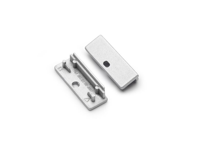 Koncovka WIRELI WIDE24 stříbrná s otvorem, pár