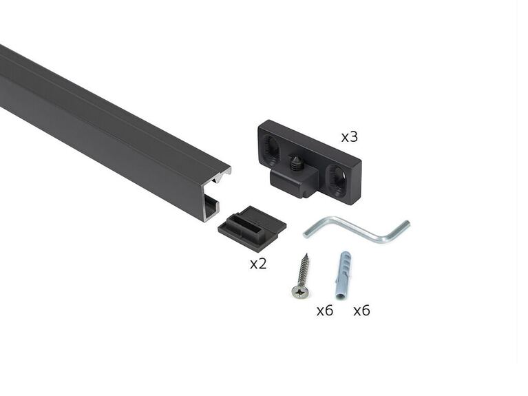 Madlo Titane, 20x18x1100 mm, antracit