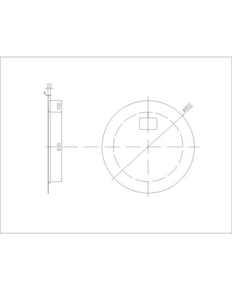 Zrcadlo SNAB STYLE Kruhové O800