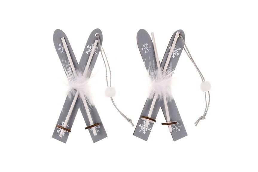 Lyže ze dřeva AC7156 k zavěšení