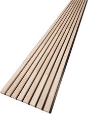 Lamelový SLAT panel masiv dub Masolo 35-15 černý nosič