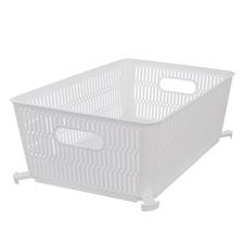 Košík UH Nesta stohovatelný 28,5x23x12 cm bílá