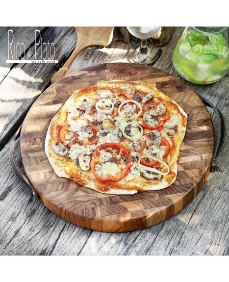 Moderní prkénko z teaku CILANTRO