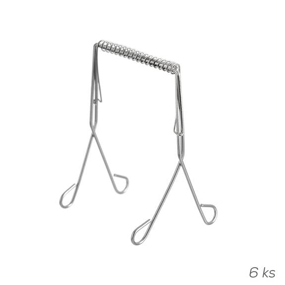 Spona na ptáčky nerez 6 ks