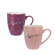 Hrnek porc. Love 0,38 l 2 ks