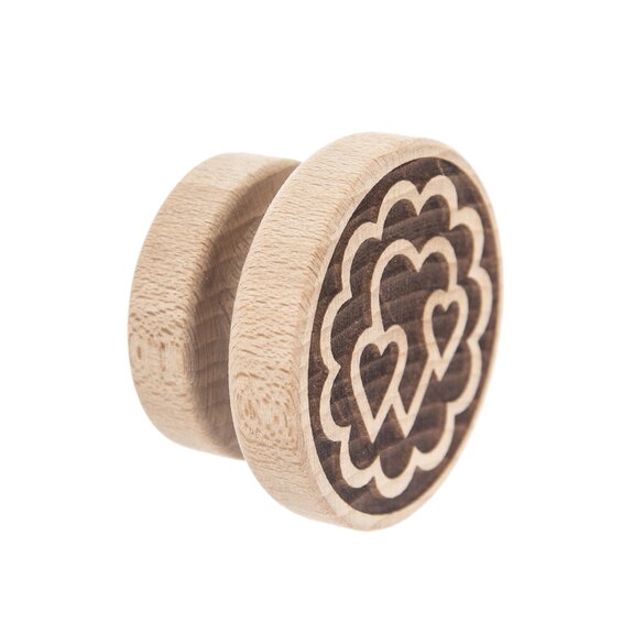 Razítko dřevo na těsto SRDCE