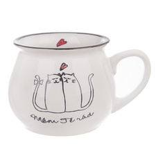 Hrnek ker. kočky Mám tě rád 0,32 l