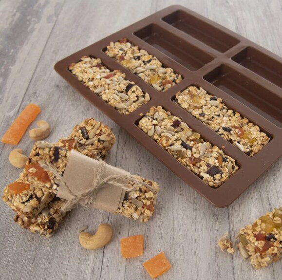 Forma silikon na müsli tyčinky 8 hnědá