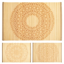 Prostírání bambus/polyester MANDALA 44,5x30 cm mix